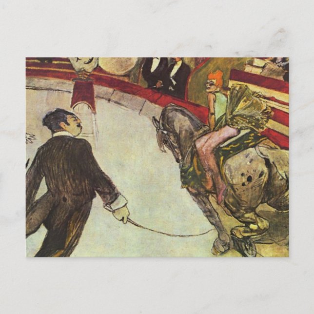 Cartão Postal Henri Toulouse-Lautrec - O Circo (Frente)