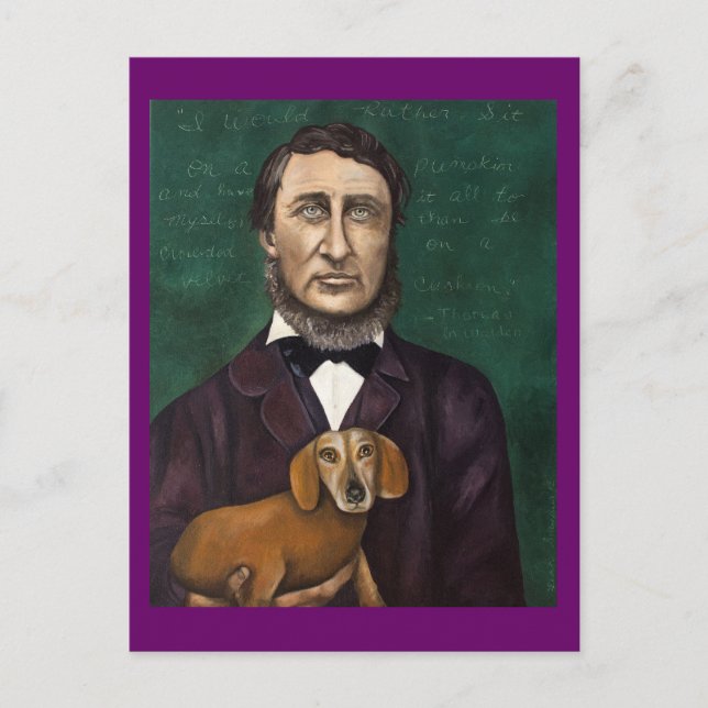 Cartão Postal Henry David Thoreau (Frente)
