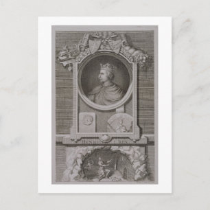 Cartão Postal Henry I (1068-1135) King of England de 1100, eng