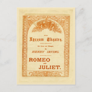 Cartão Postal Henry Irving's Romeo & Juliet