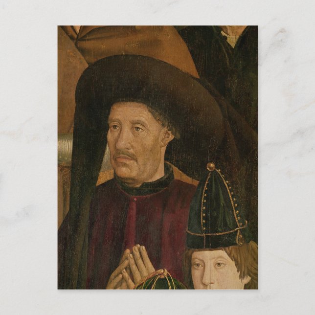 Cartão Postal Henry o detalhe do navegador do Polyptych (Frente)