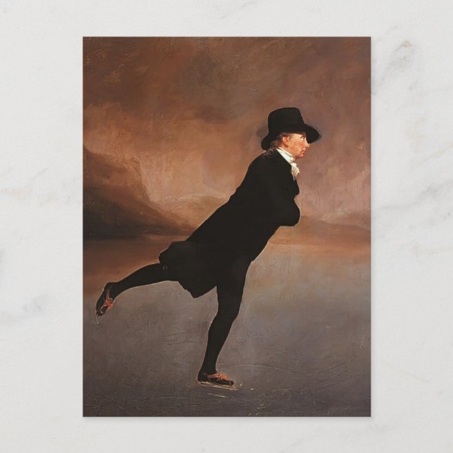 Cartão Postal Henry Raeburn - O Ministro Da Patinação (Frente)