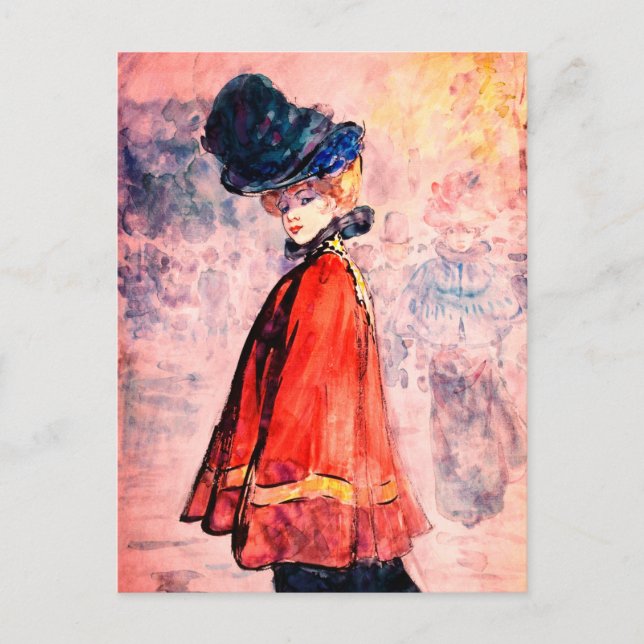 Cartão Postal Henry Somm - Elegante No Cabo Vermelho (Frente)