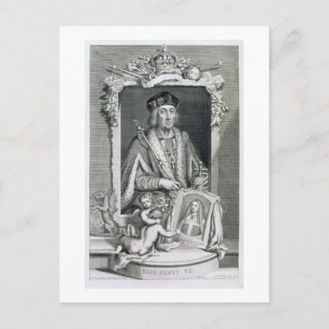 Cartão Postal Henry VII (1457-1509) King of England, de 1485, a (Frente)