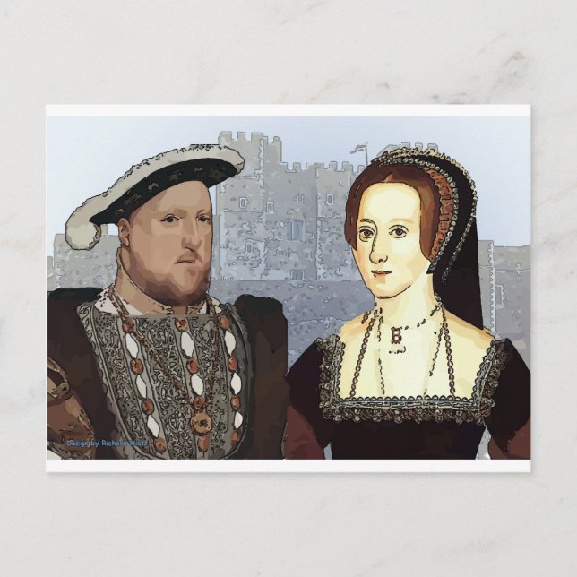 Cartão Postal Henry VIII e Ann Boleyn (Frente)