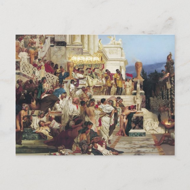 Cartão Postal Henryk Siemiradzki- Torches de Nero (Frente)