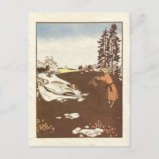 Cartão Postal Heorhiy Narbut- 'Fairy Tales: Teremok. Mizgir' (Frente)