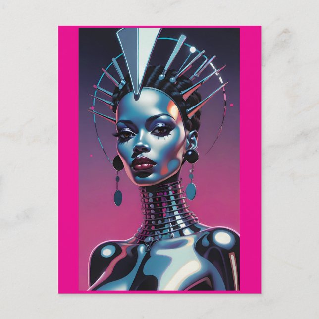 Cartão Postal Her Beauty Was Indistinguishable (Frente)