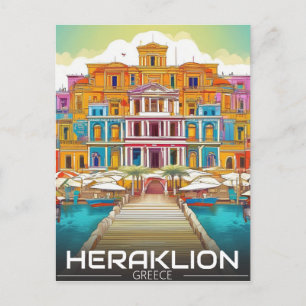 Cartão Postal Heraklion, Iraklio, vocação grécia