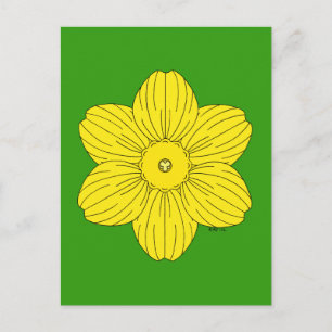 Cartão Postal Heraldic Daffodil