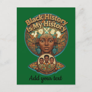Cartão Postal Herança Africana História Negra é Minha História