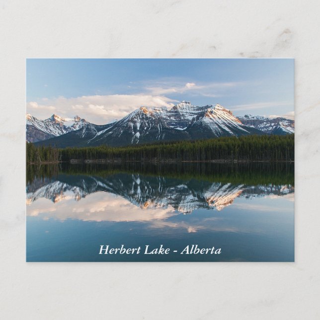 Cartão Postal Herbert Lake, Alberta, Canadá (Frente)