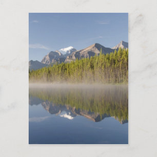 Cartão Postal Herbert Lake em Icefields Parkway Alberta Canadá