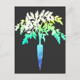 Cartão Postal Herbivore Carrot Gift para Veganos e Vegetarianos