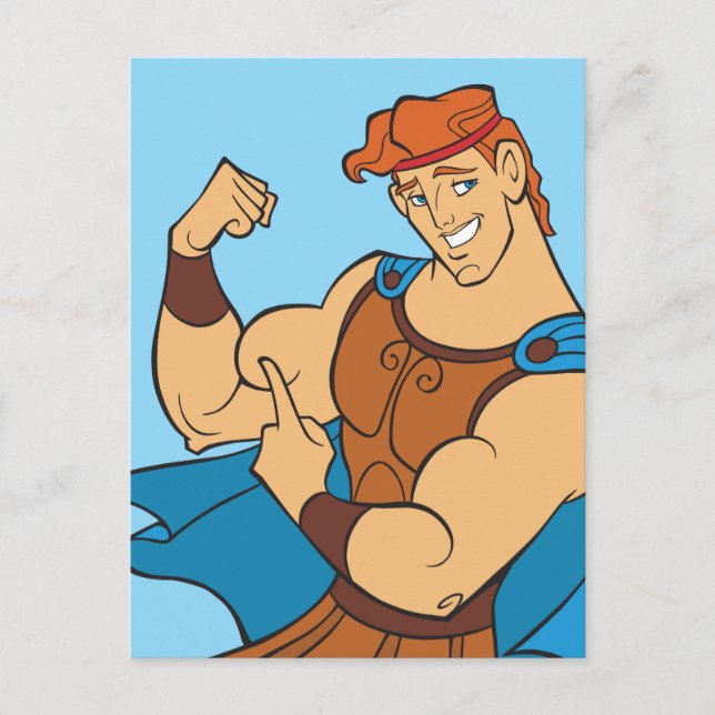 Cartão Postal Hercules Bicep Flex Postcard (Frente)