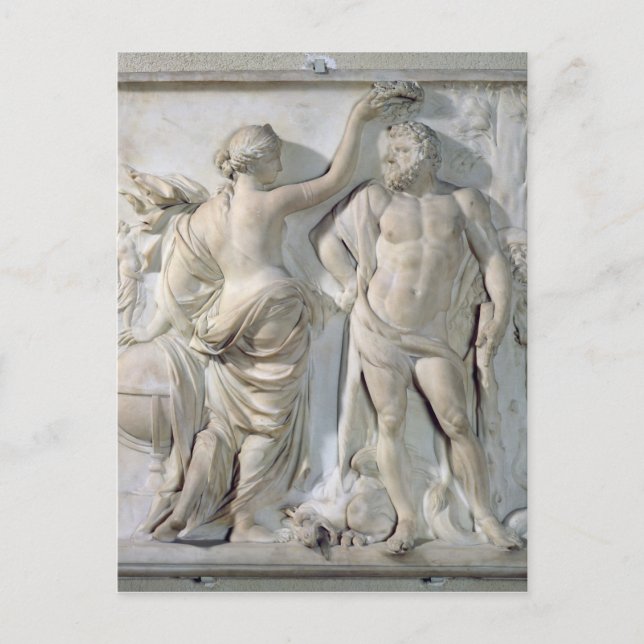 Cartão Postal Hércules Crowned by Glory, 1671 (Frente)