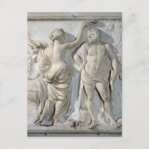 Cartão Postal Hércules Crowned by Glory, 1671