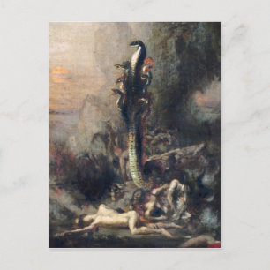 Cartão Postal Hércules e a Hidra de Lerna