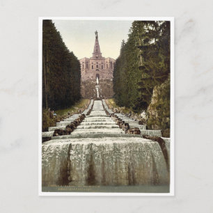 Cartão Postal Hércules e Cascades, Wilhelmshohe, Cassel (ou sej