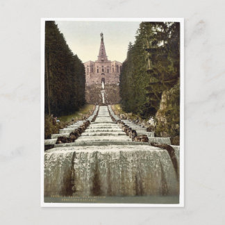 Cartão Postal Hércules e Cascades, Wilhelmshohe, Cassel (ou seja
