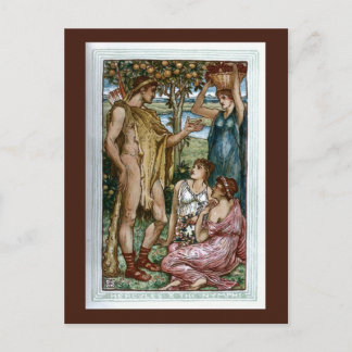 Cartão Postal Hércules e Ninfas