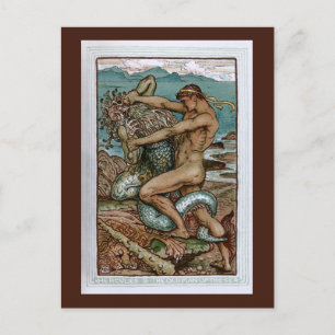 Cartão Postal Hércules e o Velho Homem do Mar