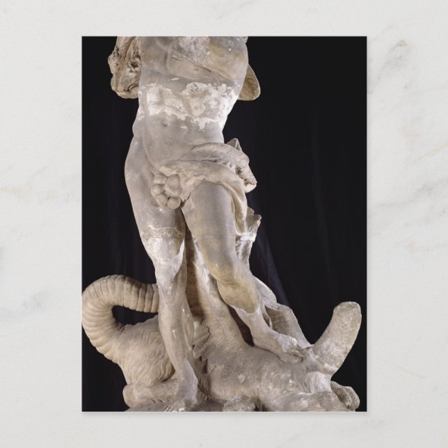 Cartão Postal Hércules Lutando contra a Hidra Lernaena (Frente)