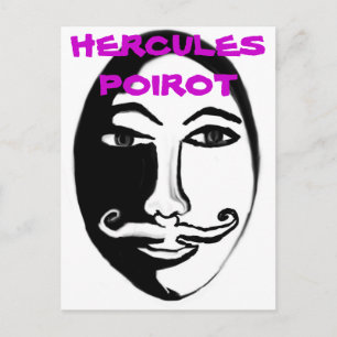 Cartão Postal Hercules Poirot