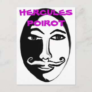 Cartão Postal Hercules Poirot