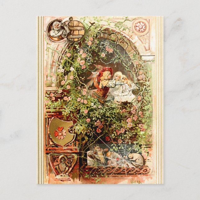 Cartão Postal Hermann Vogel - Bela Adormecida (Frente)