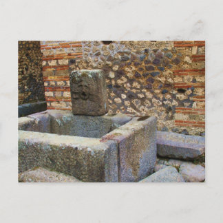 Cartão Postal Hermes Fountain, Pompeia