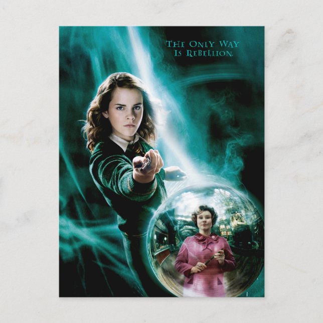 Cartão Postal Hermione Granger e o Professor Umbridge (Frente)