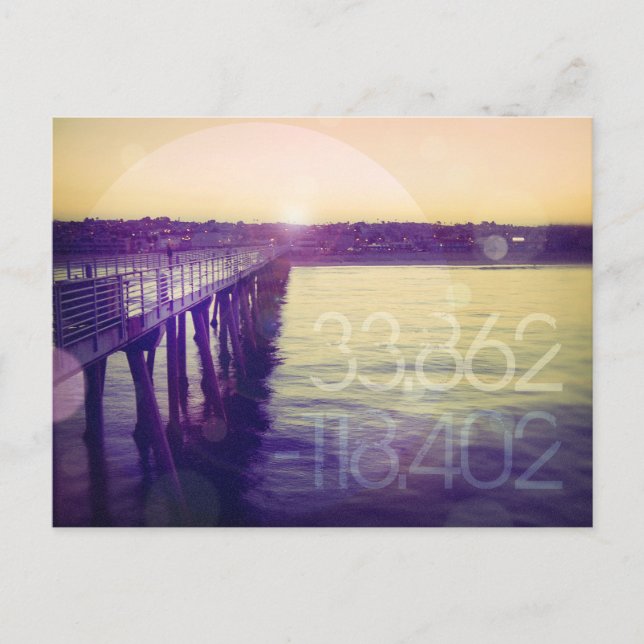 Cartão Postal Hermosa Beach, Califórnia (Frente)