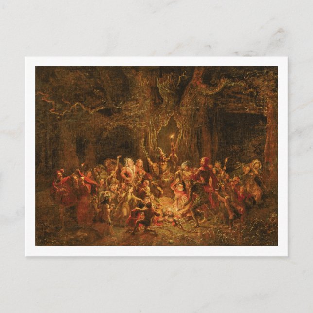 Cartão Postal Herne's Oak de 'The Feliz Wives of Windsor' por W (Frente)