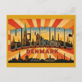 Cartão Postal Herning Dinamarca Arte Moderna