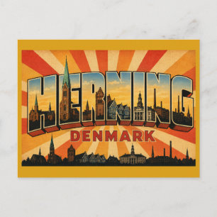 Cartão Postal Herning Dinamarca Arte Moderna