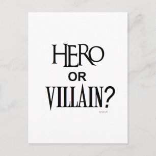Cartão Postal Hero ou Villian
