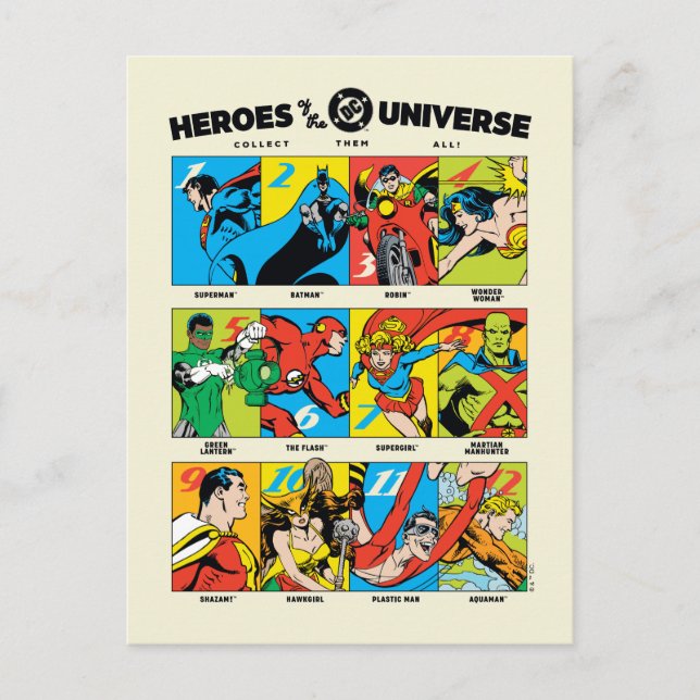 Cartão Postal Heroes of the DC™ Universe (Frente)