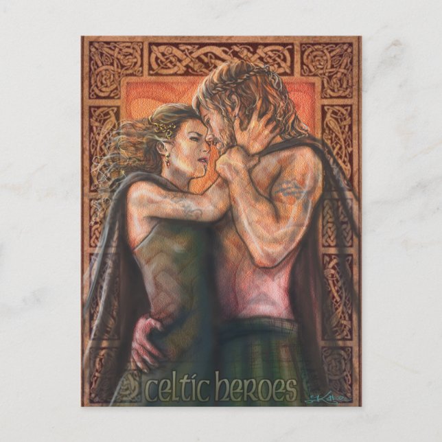 Cartão Postal Heróis Celtas. (Frente)