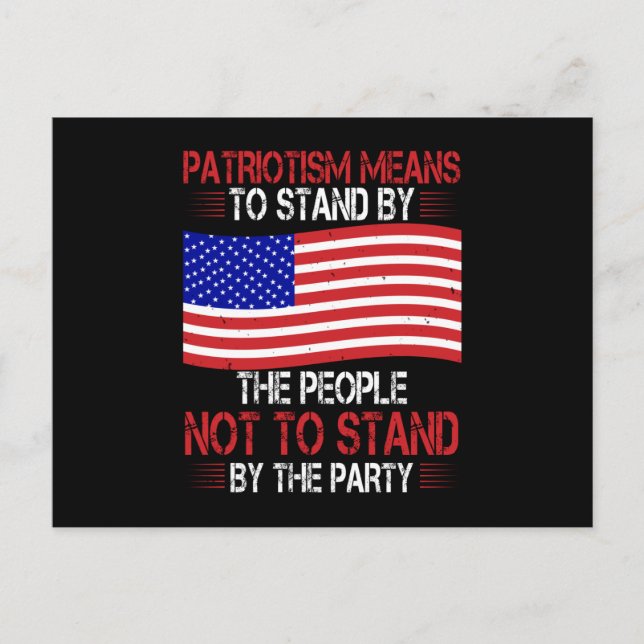 Cartão Postal Heróis da Eleição dos EUA São Feitos Pelos Caminho (Frente)