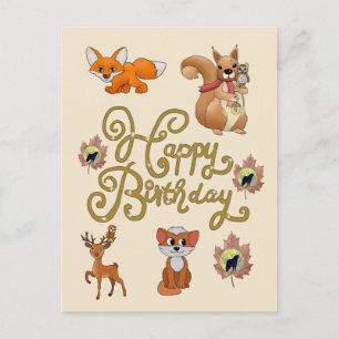 Cartão Postal Herstbild Geburtstag