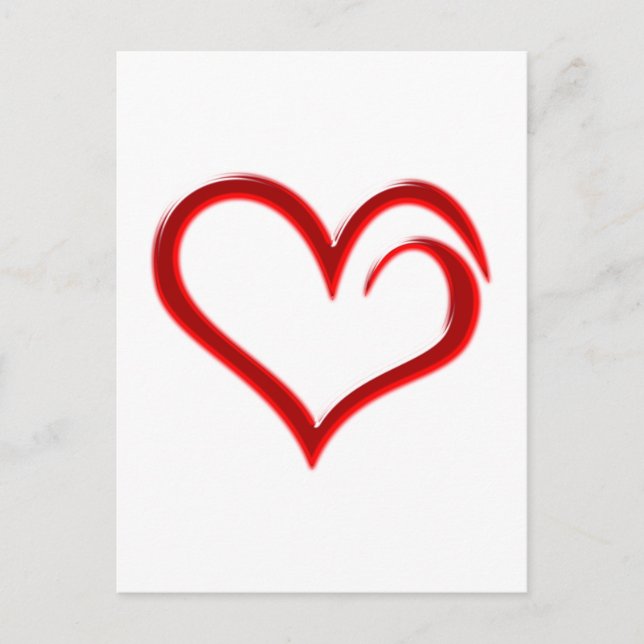 Cartão Postal Herz coração (Frente)