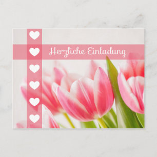 Cartão Postal Herzliche Einladung für den Briefkasten!