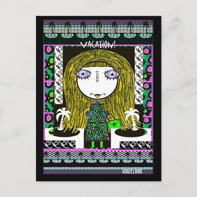 CARTÃO POSTAL HESTER BESSIE METTS COLLECTIBLE ART (Frente)