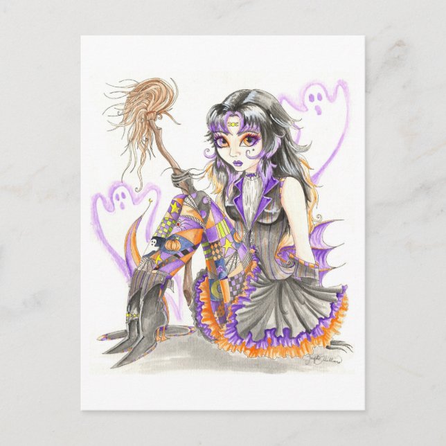 Cartão postal 'Hester e os Fantasmas' (Frente)