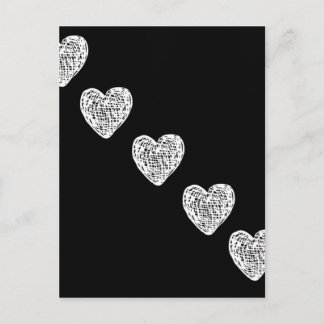 Cartão Postal Hetero a meu coração - preto e branco