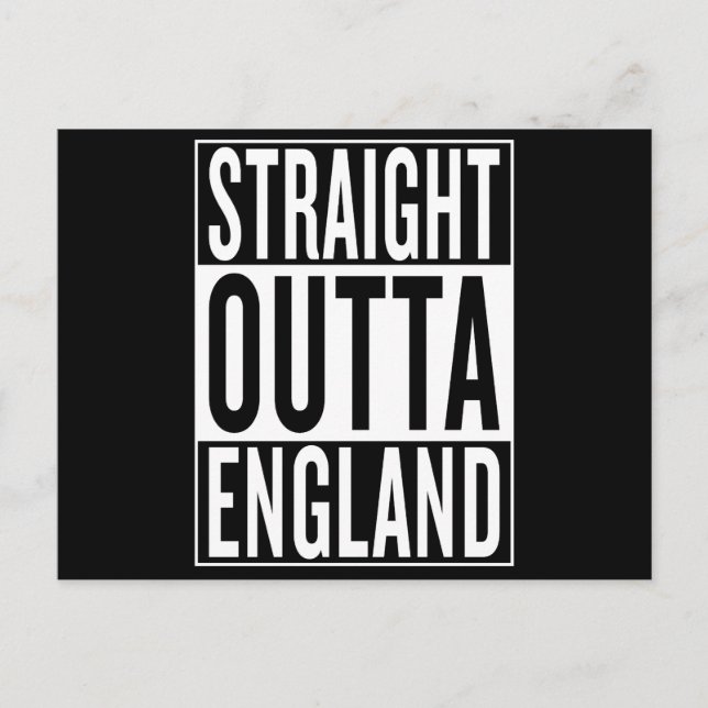 Cartão Postal hetero fora da Inglaterra (Frente)