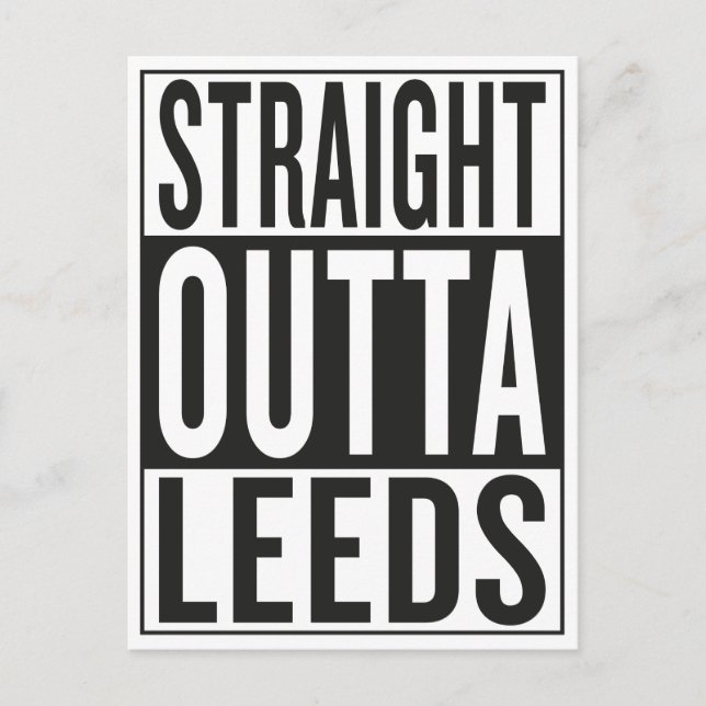 Cartão Postal hetero fora das Leeds (Frente)