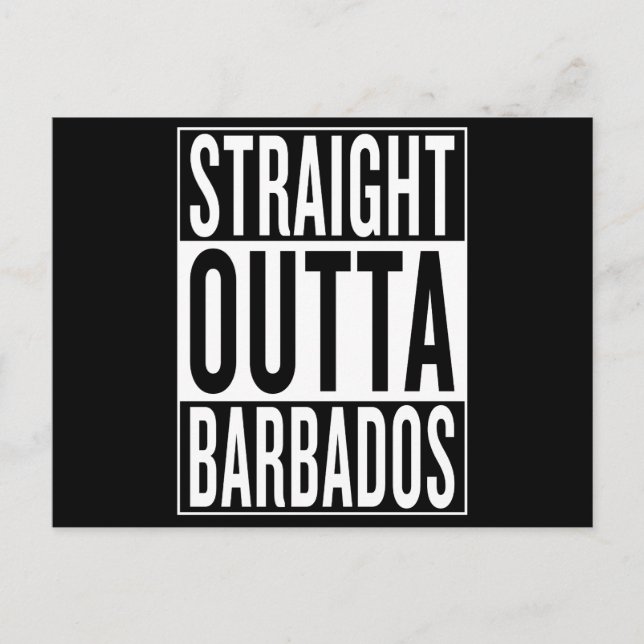Cartão Postal hetero fora de Barbados (Frente)
