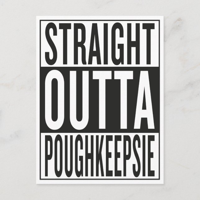 Cartão Postal hetero fora de Poughkeepsie (Frente)